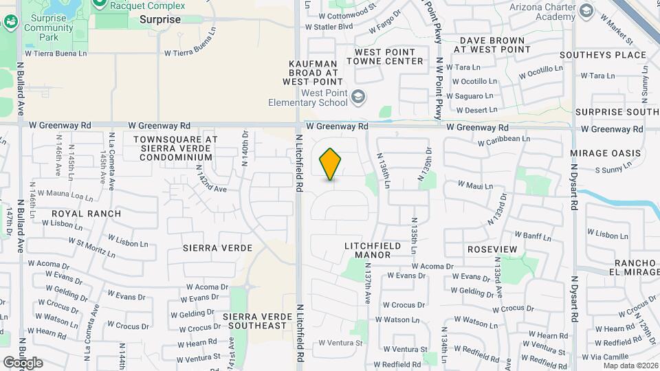 13808 W Country Gables Dr Map and Location Details