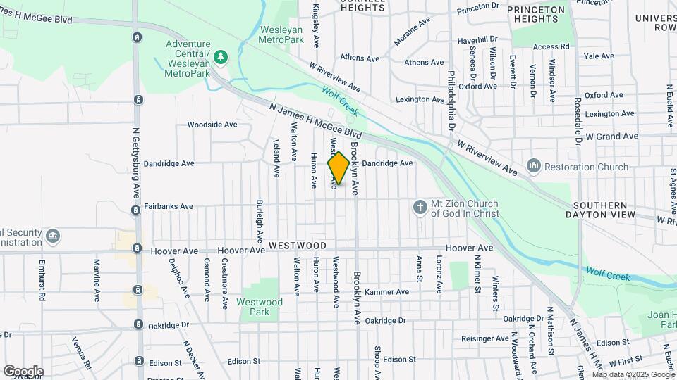 814 Westwood Ave Map and Location Details