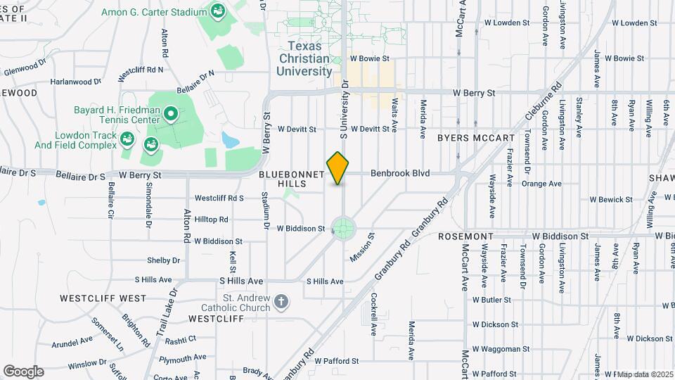 3320 S University Dr Map and Location Details