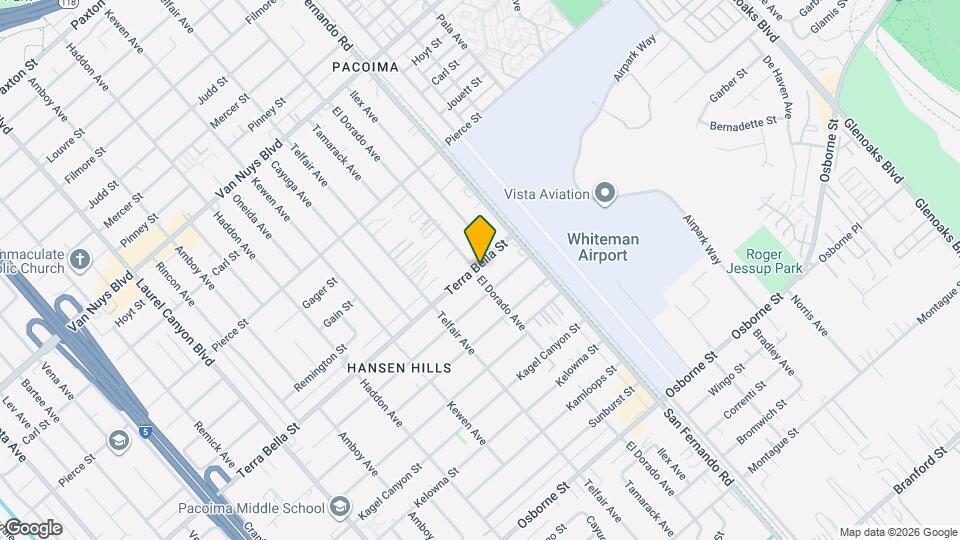 13054 Terra Bella St Map and Location Details