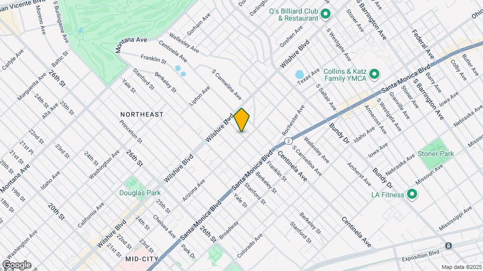 1250 Franklin St, Unit #B Map and Location Details