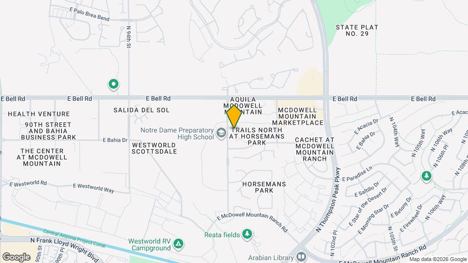 16844 N 98th Pl Mapa y Detalles de la Ubicación