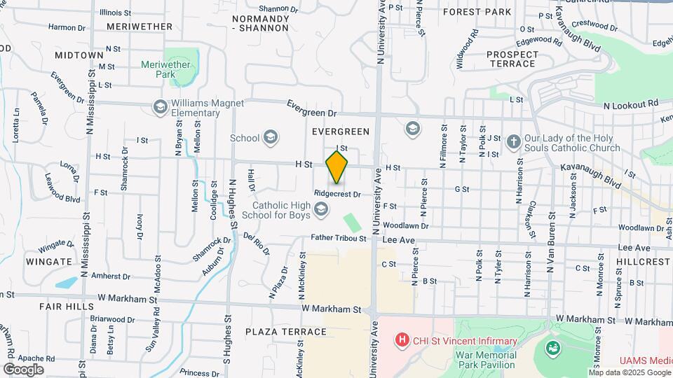 6304 Ridgecrest Dr Mapa y Detalles de la Ubicación
