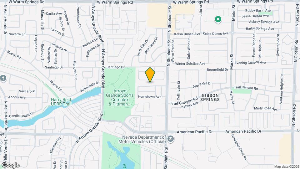 1424 Red Sunset Ave Map and Location Details