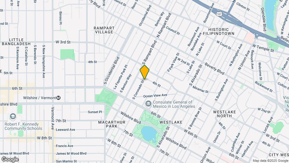412 S Coronado St Map and Location Details