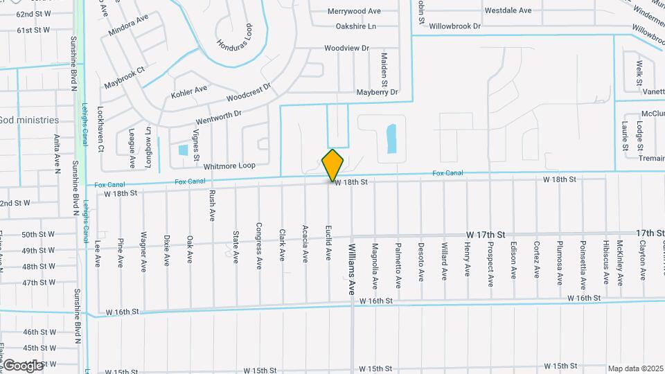 1107 W 18th St Map and Location Details