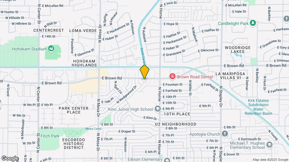 661-669 E Brown Rd Mapa y Detalles de la Ubicación