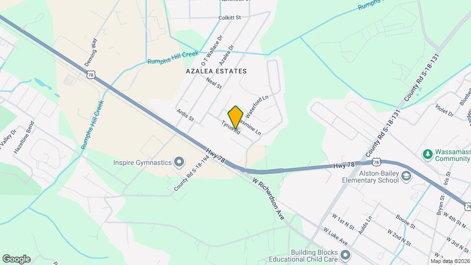 115 Tyron Rd Map and Location Details