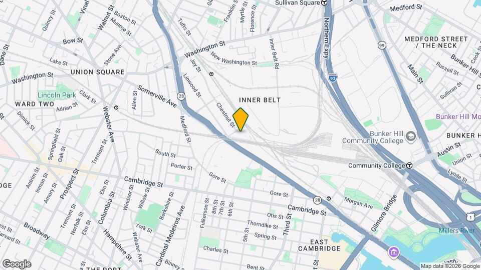 1 Fitchburg St, Unit C300 Map and Location Details