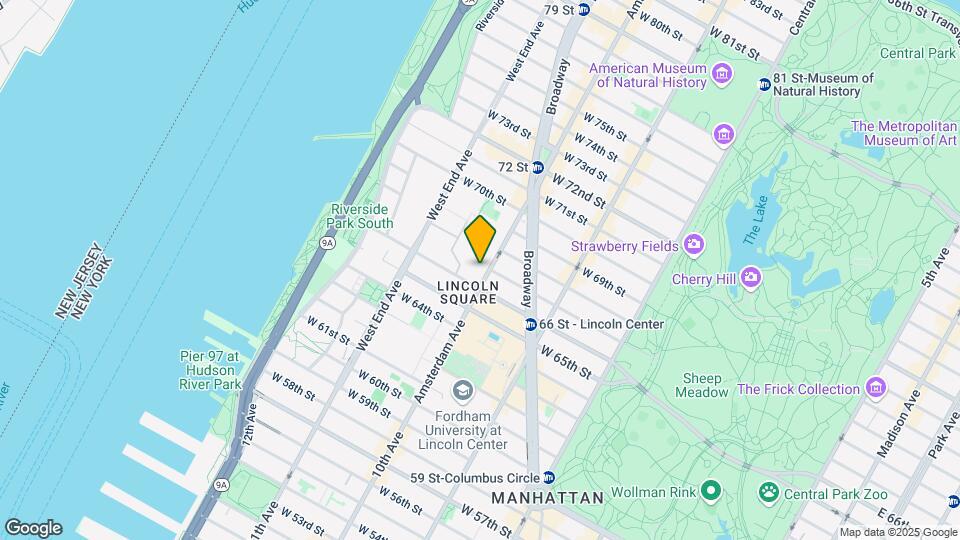 150 Amsterdam Ave Map and Location Details