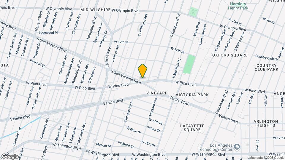 4729 W San Vicente Blvd Map and Location Details