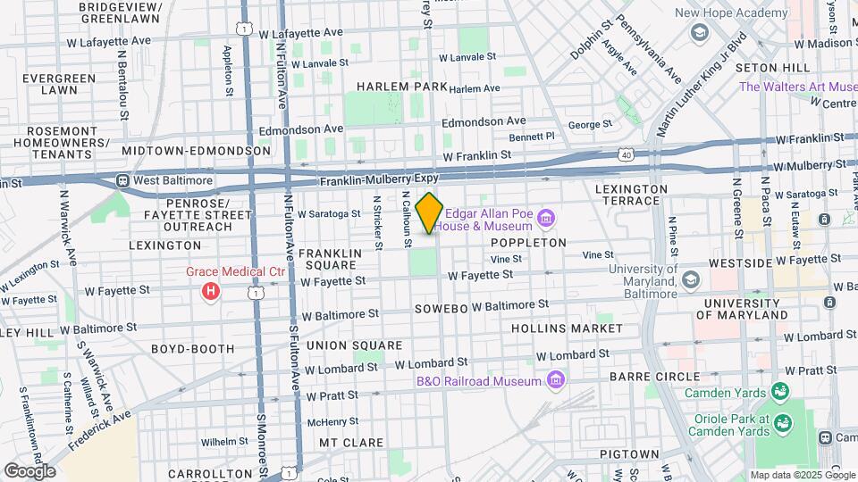 1308 W Lexington St Map and Location Details