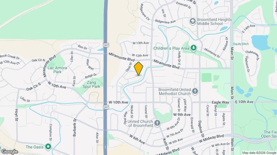 1158 Opal St, Unit Unit 104 Map and Location Details