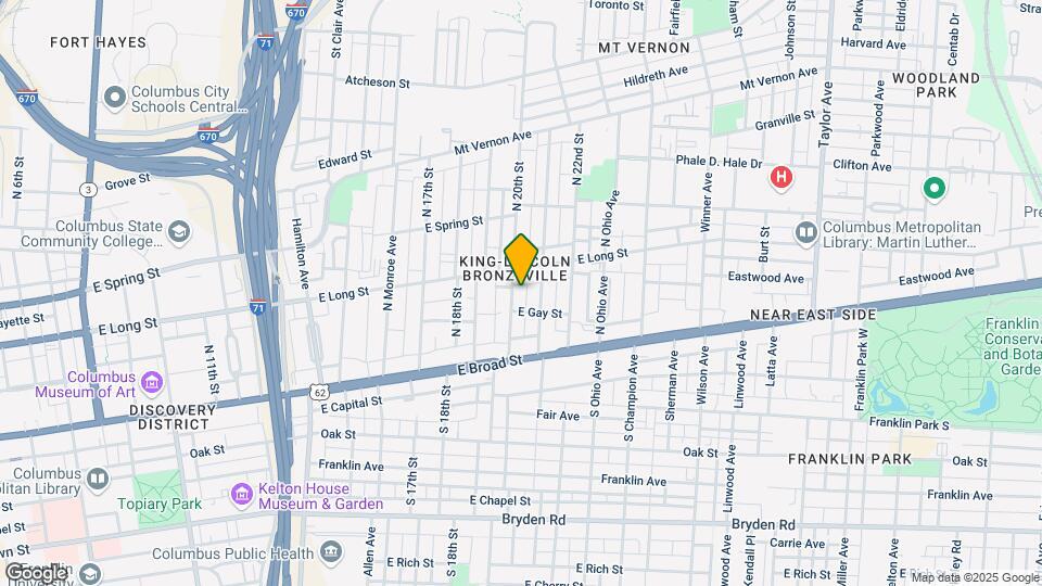94 N 20th St Mapa y Detalles de la Ubicación
