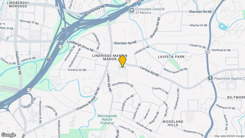 1207 Lavista Cir NE Map and Location Details