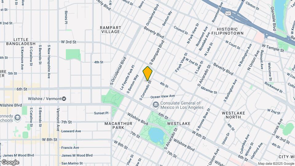 407 S Coronado St Mapa y Detalles de la Ubicación