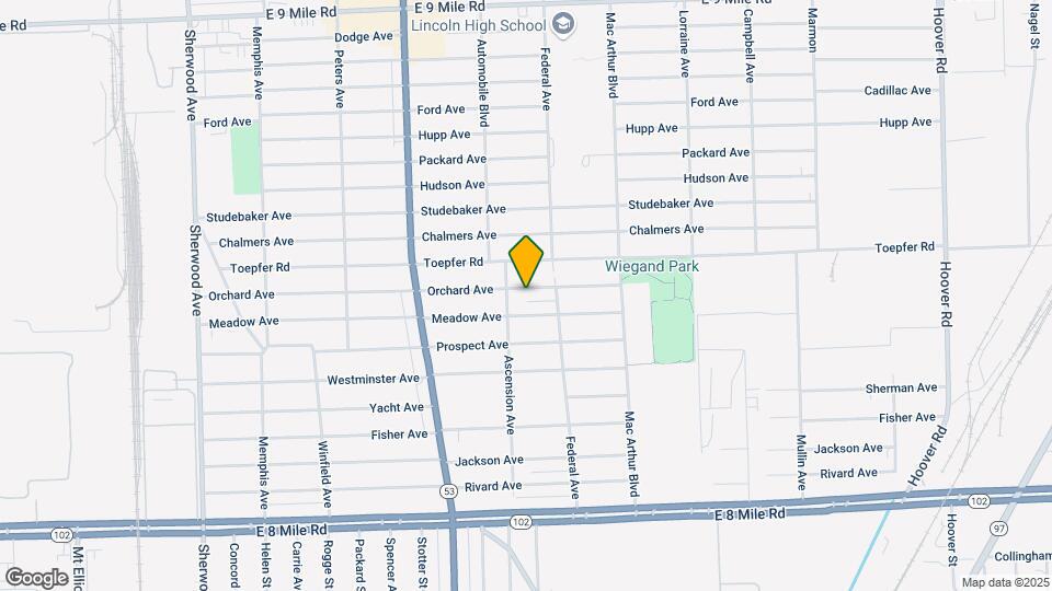 8234 Orchard Ave Map and Location Details
