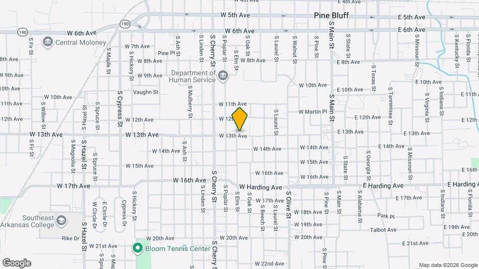 1215 S Elm St Map and Location Details