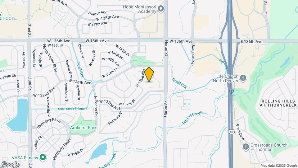 930 W 133rd Cir Map and Location Details