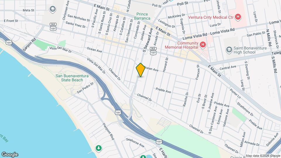 514 S Seaward Ave Map and Location Details