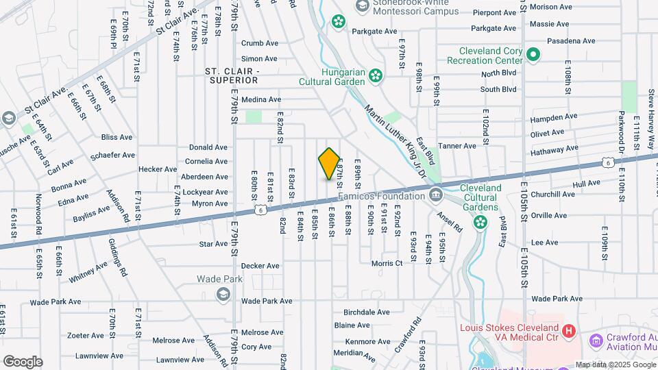 1245 E 86th St Map and Location Details