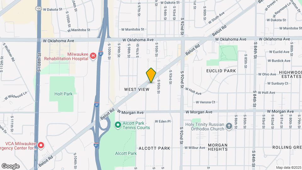 9531 W Beloit Rd Mapa y Detalles de la Ubicación
