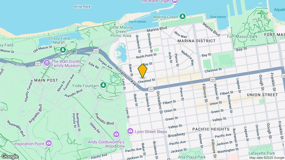 2500 Chestnut St Mapa y Detalles de la Ubicación