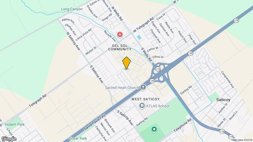 350 San Lorenzo Rd, Unit One Bedroom Apartment Map and Location Details