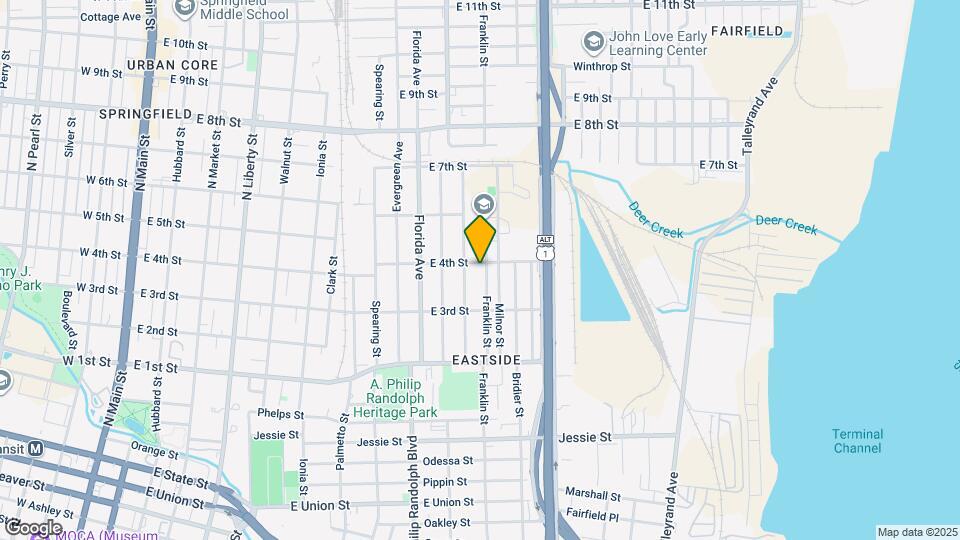 1370 Franklin St Map and Location Details
