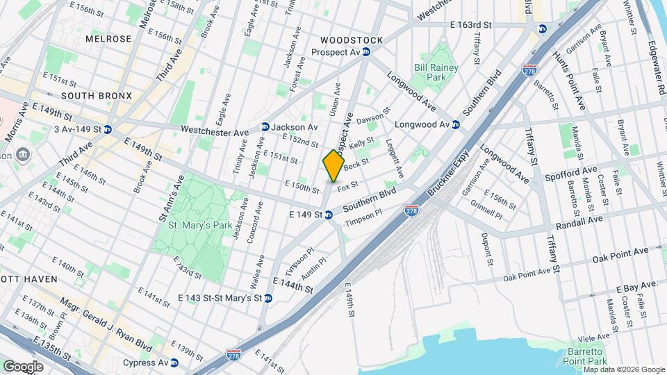 539 Fox St Map and Location Details