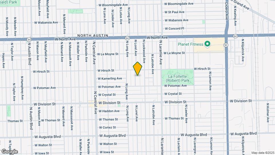 1327-1333 N Lorel Ave Map and Location Details