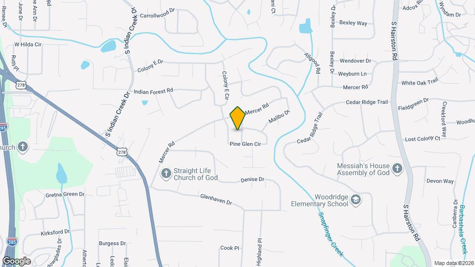 1527 Mercer Way Map and Location Details