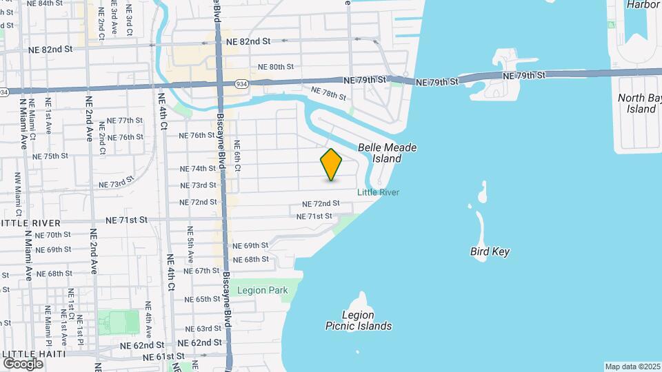 911 NE 72nd Terrace Map and Location Details