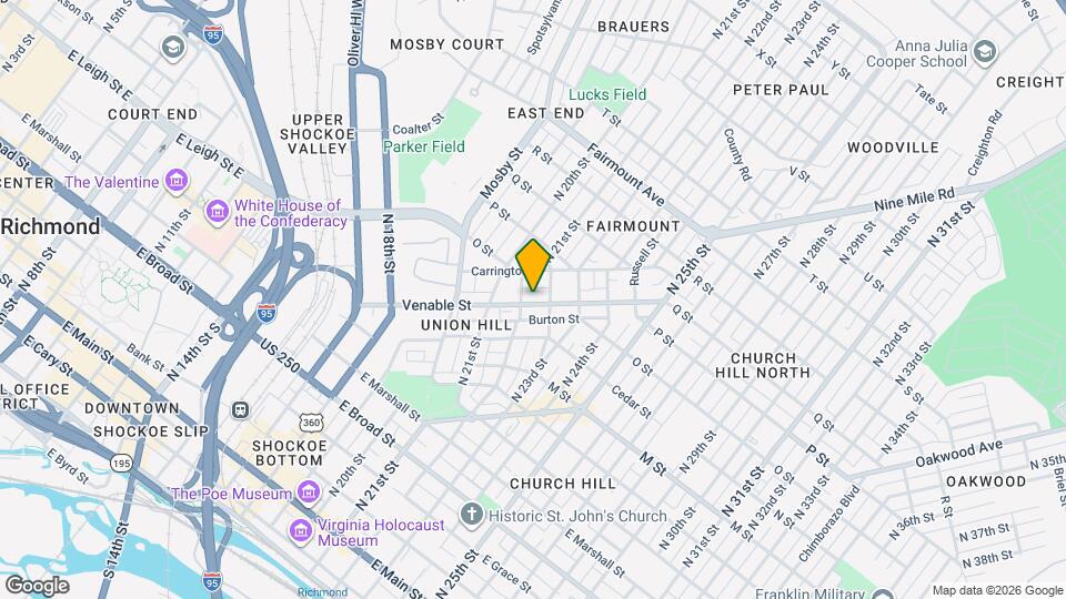 2208 Venable St Map and Location Details