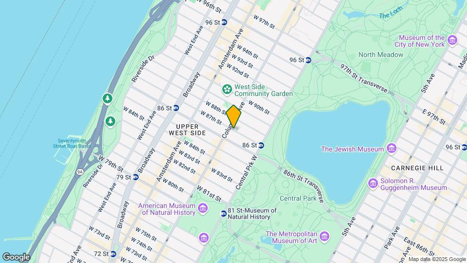 62 W 87th St Map and Location Details