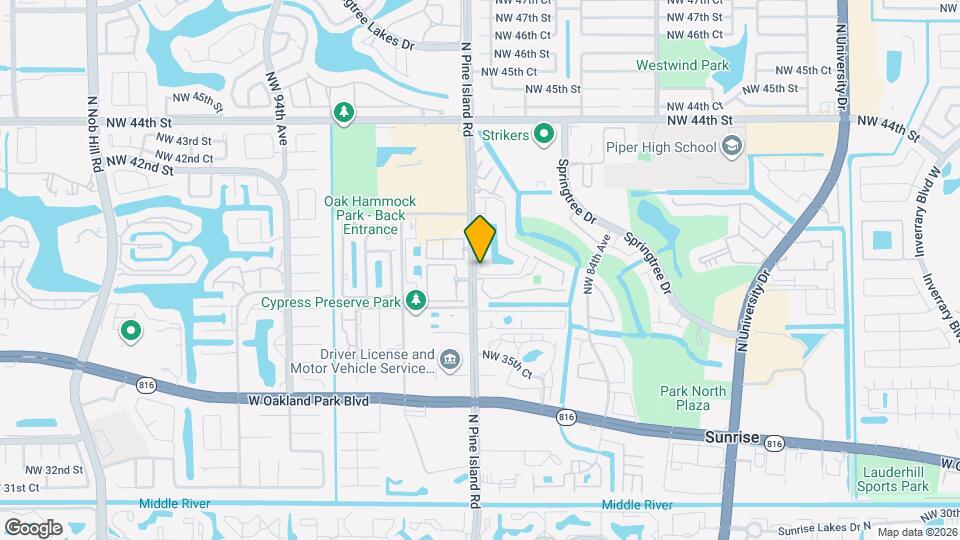 8793 NW 39th St Mapa y Detalles de la Ubicación