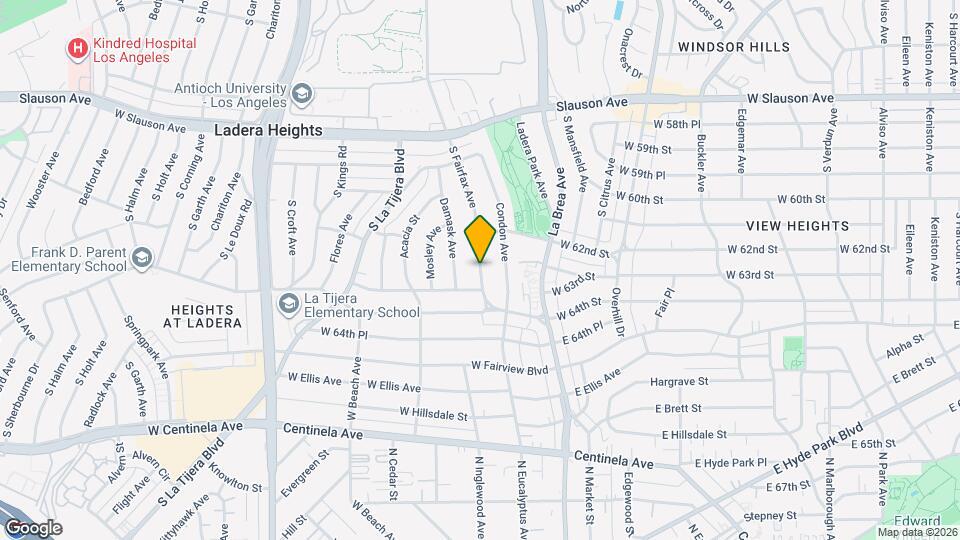 6243 S Fairfax Ave Map and Location Details