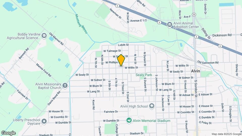 1316 W Willis St Map and Location Details