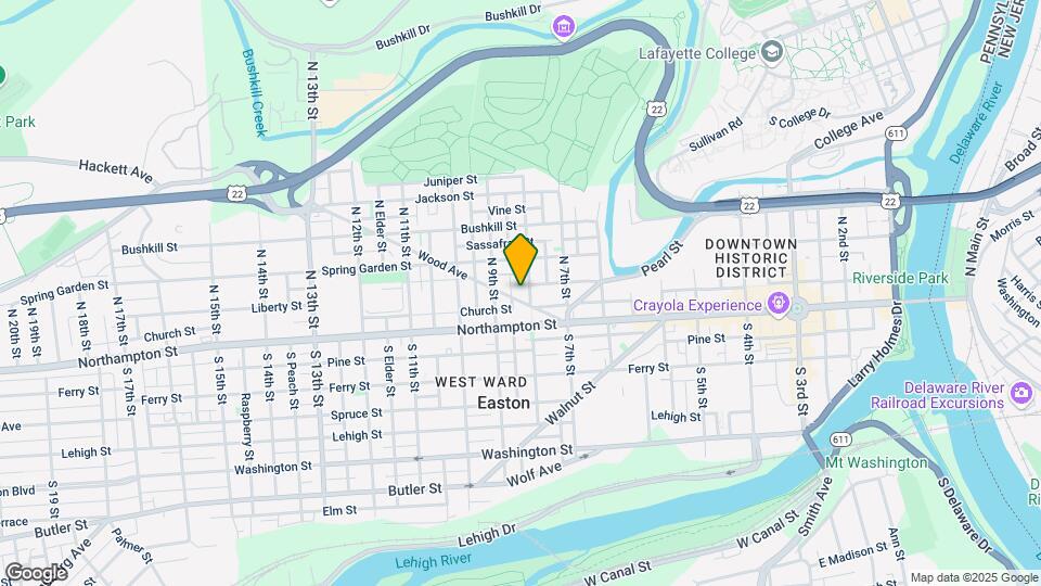 809 Wood Ave Map and Location Details