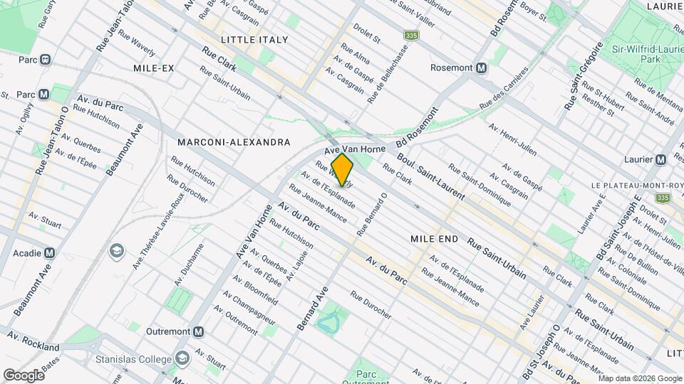 5959 De L'esplanade Av Map and Location Details