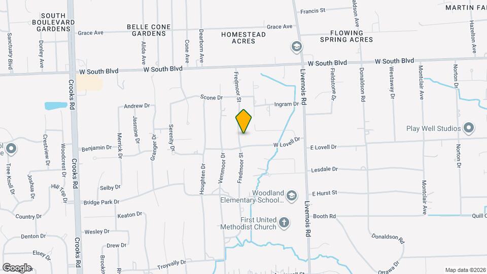 6820 Fredmoor St Map and Location Details