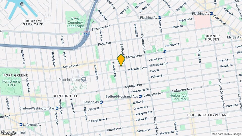 165 Skillman St Map and Location Details