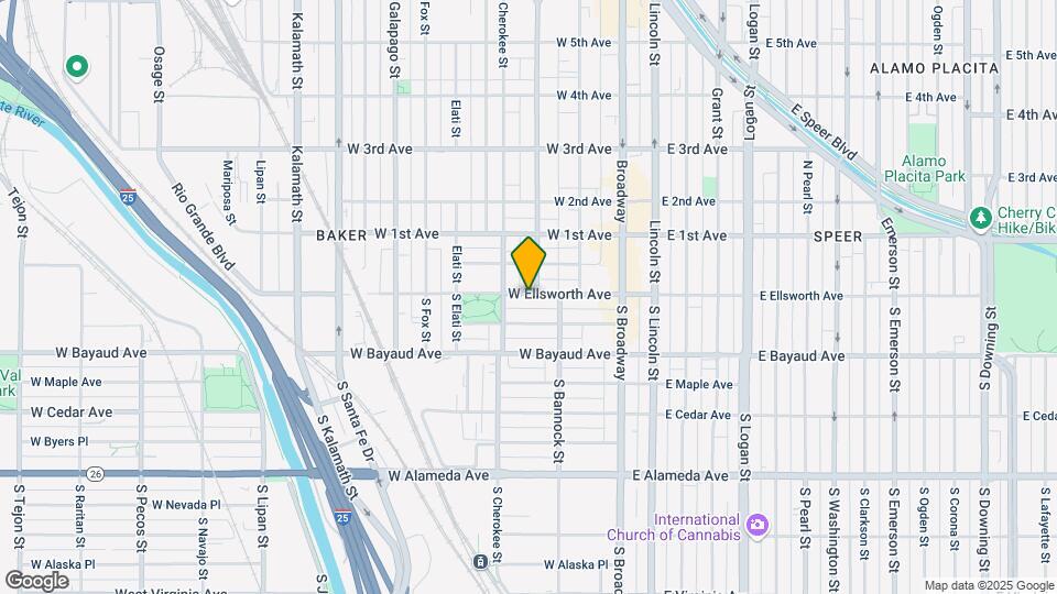 214 W Ellsworth Ave Map and Location Details
