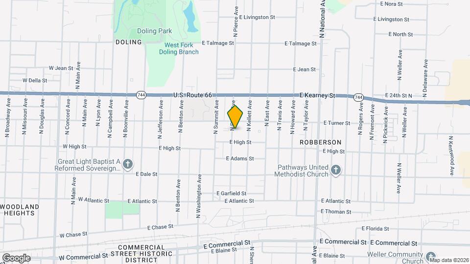 2220 N Pierce Ave Map and Location Details
