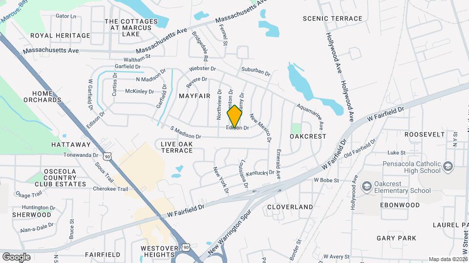605 Edison Dr Map and Location Details
