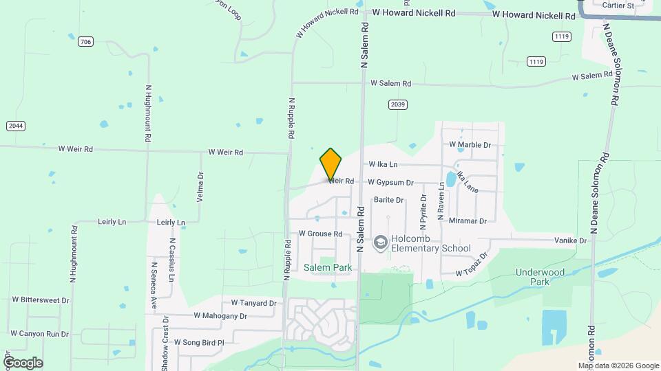 3527 Weir Rd Map and Location Details