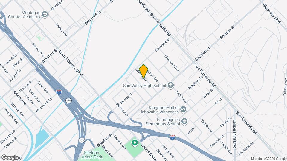 9233 Kewen Ave Mapa y Detalles de la Ubicación