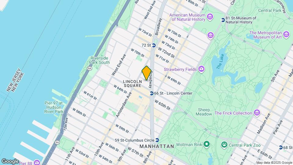 141 W 67th St Map and Location Details