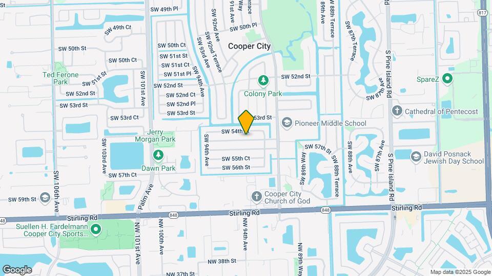 9121 SW 54th Pl Map and Location Details