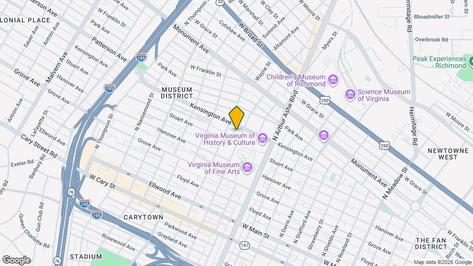 414 N Sheppard St Mapa y Detalles de la Ubicación